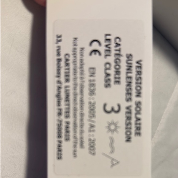 Cartier Black Women's Sunglasses - Picture 4 of 5